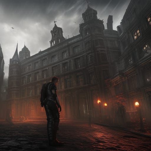 Resident Evil Inspired Detailed Matte Painting