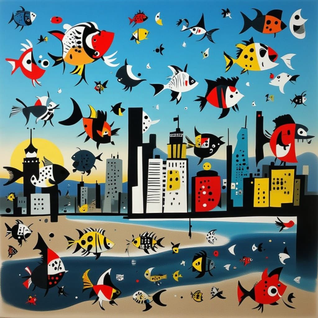 Fishbowl City: A Surreal Aquatic Metropolis