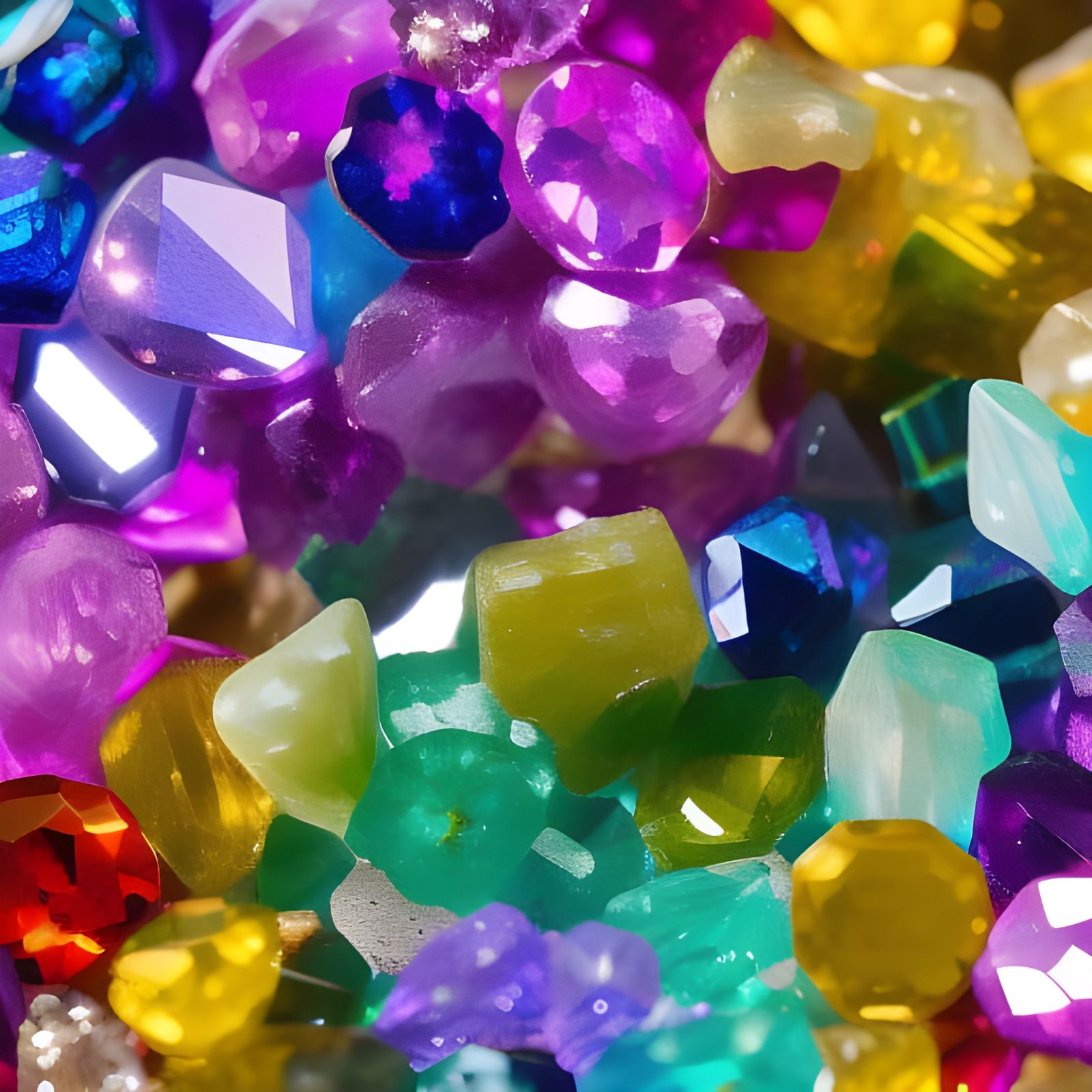 Rainbow Gems and Crystals in High Definition