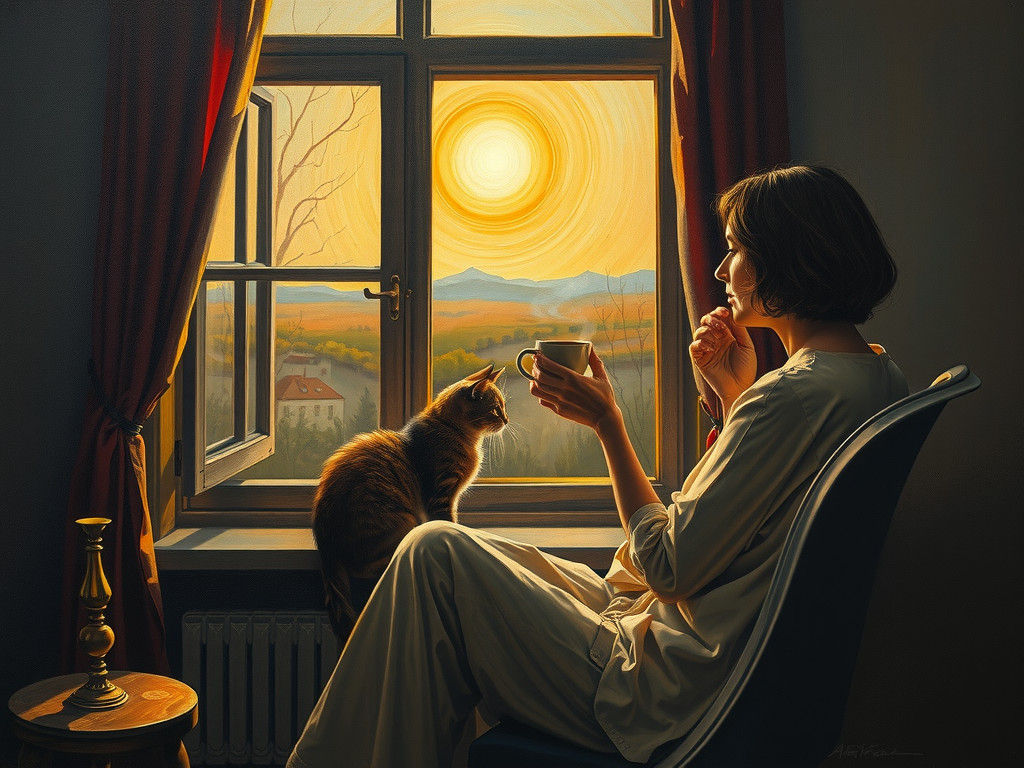 Surreal Coffee Break: A Dali-esque Dreamscape