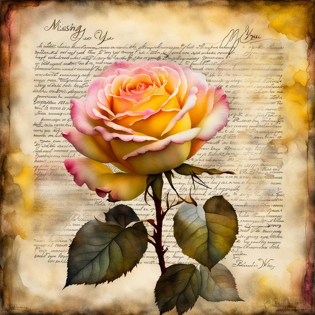 Ethereal Roses Bloom in a Whimsical Garden Scene