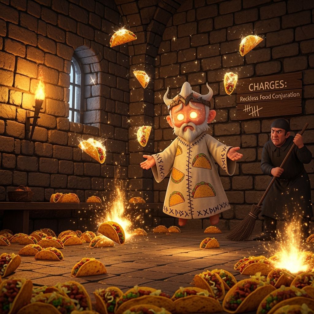 Tacomancer Conjures Infinite Tacos in Magical Jail Cell
