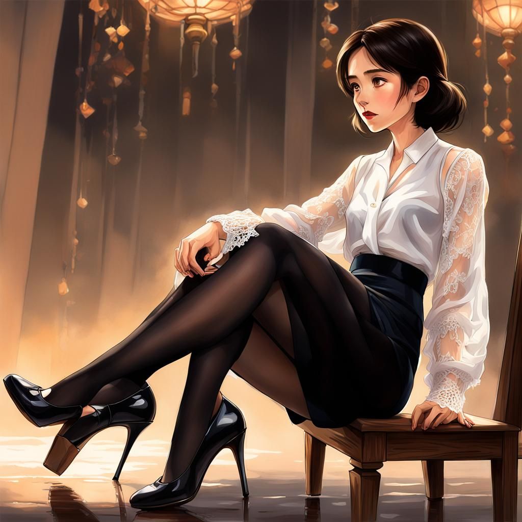 Maia Sandu Portrait in Anime Key Visual Style