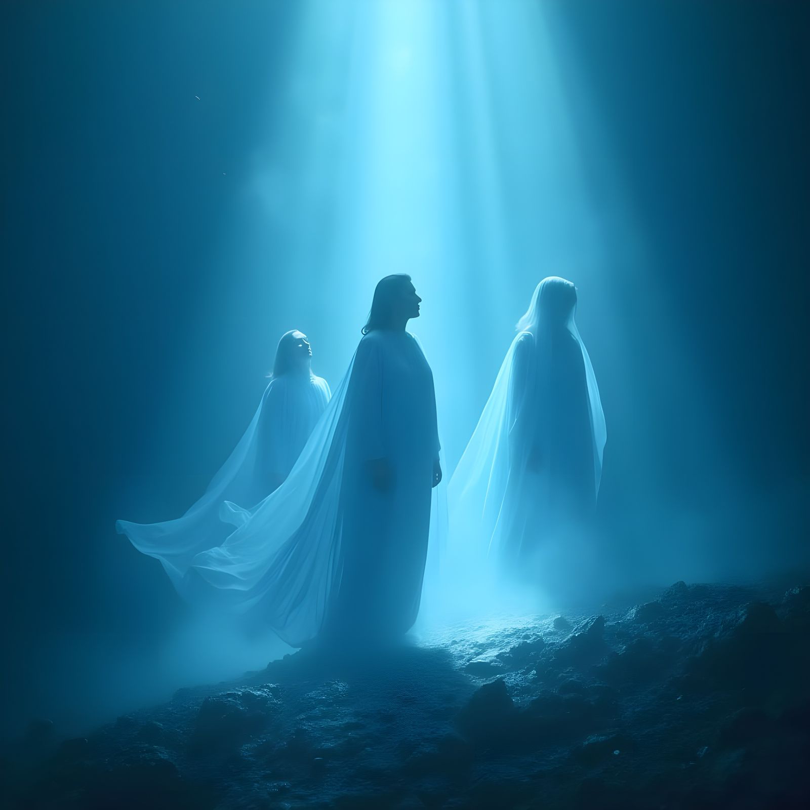 Ethereal Blue Beings Send Healing Energy