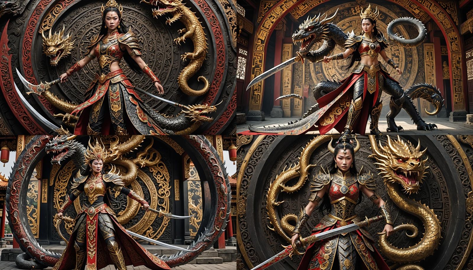 Thai Nagaraja Warrior with Dragon Blade