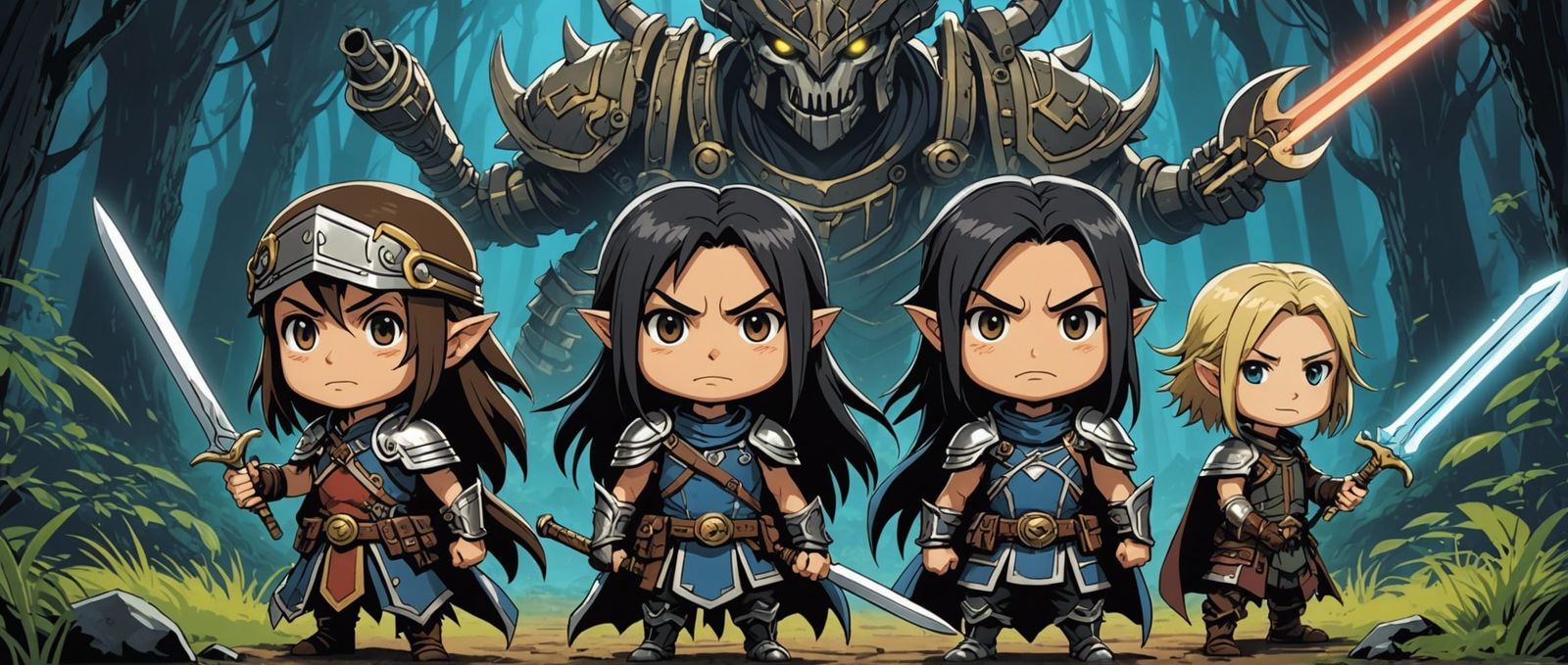 Chibi Portrait in Anime Style, 8k Resolution