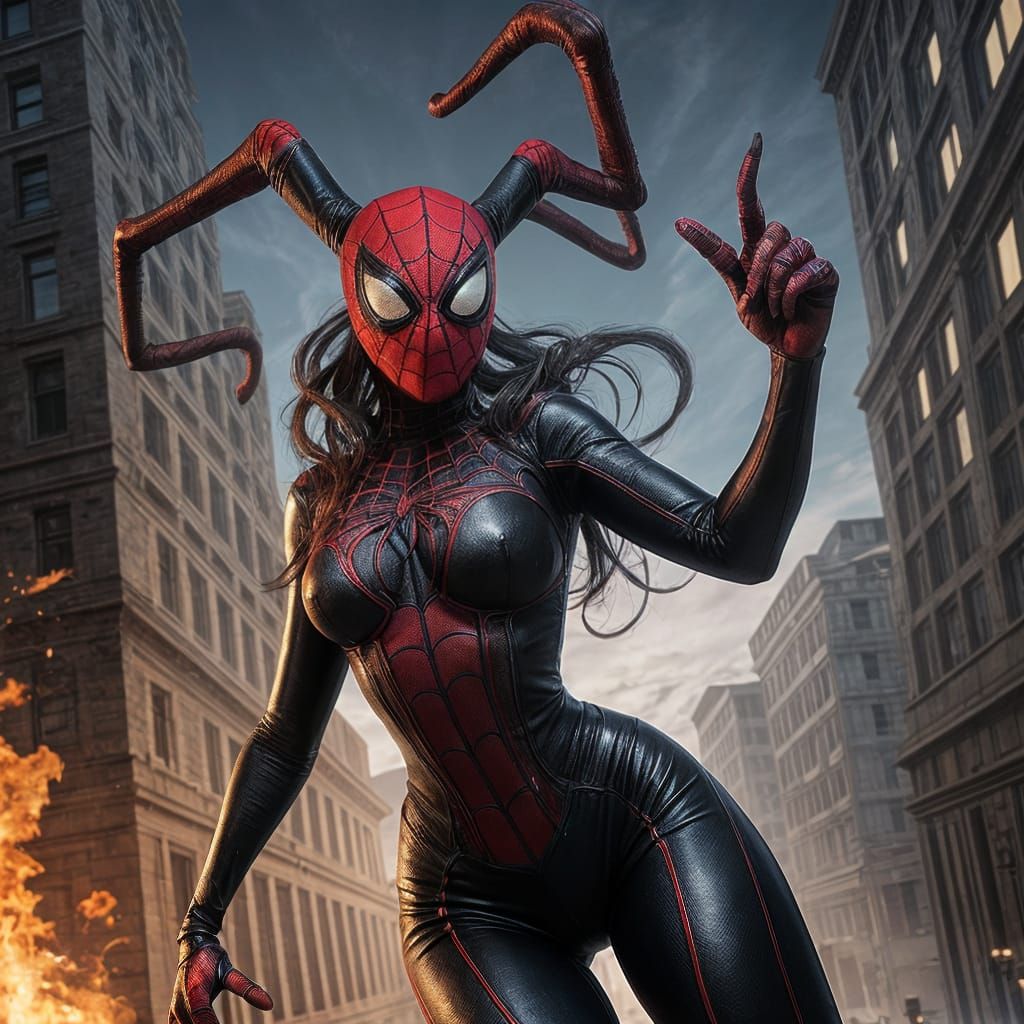 Cyberpunk Spidergirl Reimagined