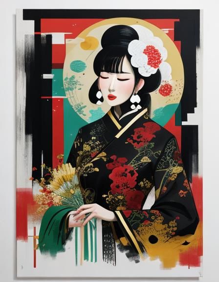 Woman in the Style of Wu Guanzhong