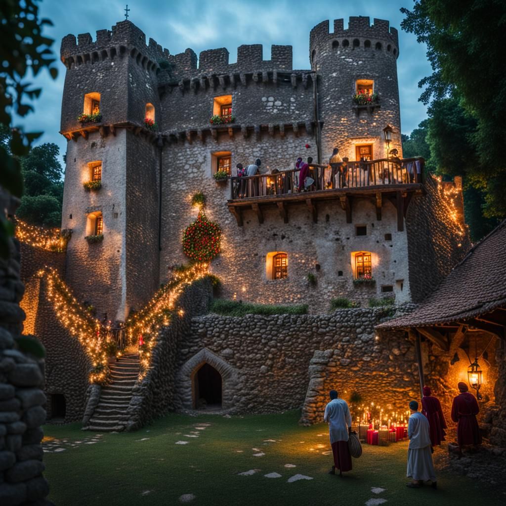 Medieval Castle Across Time and Space