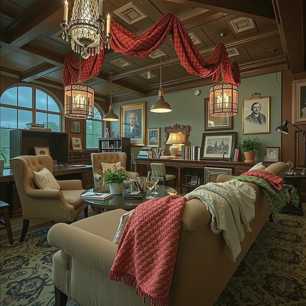 Ethereal Raven Perches on Gothic Door