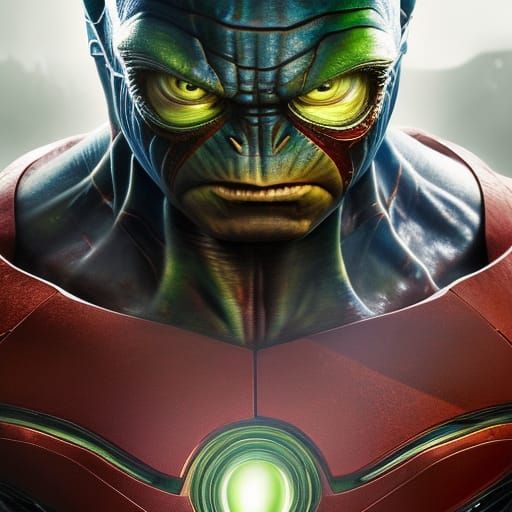 Hyperrealistic Biopunk Mutant Portrait