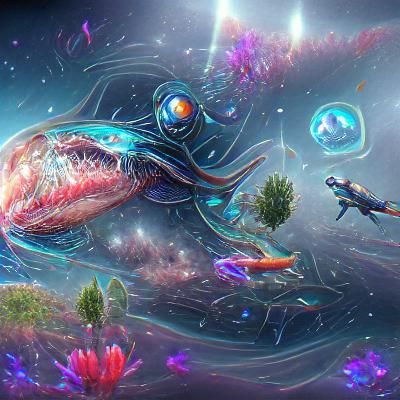 Subnautica: Holographic Astral Cosmic Illustration