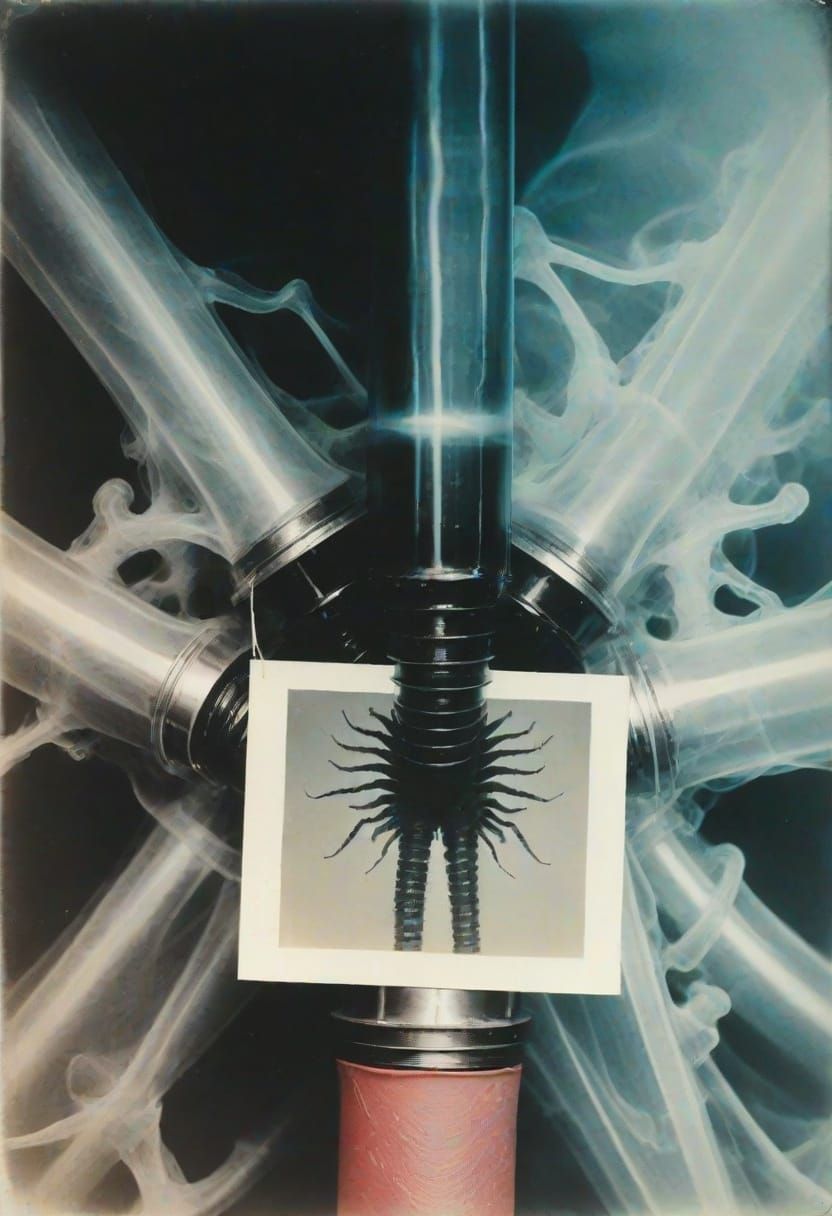 X-Ray Photogravure of Centipede Pipes