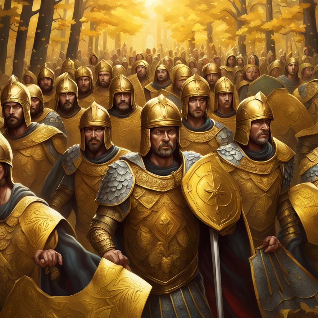 Roman Army Marching Through Woods: Hyperrealistic Concept Ar...