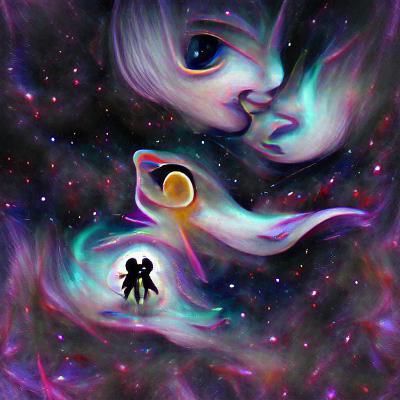 Astronauts Floating in Space: A Dreamy Vision