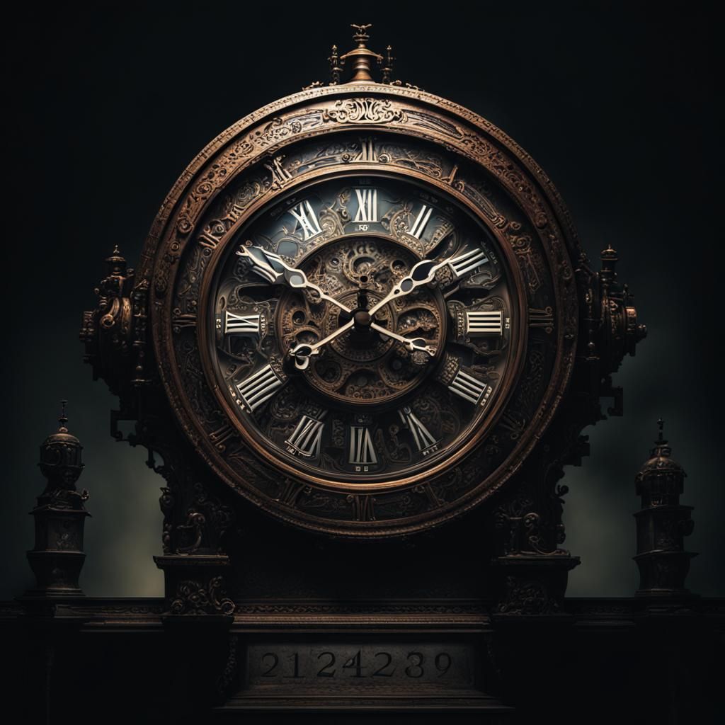 Clock with a load of numbers everywhere