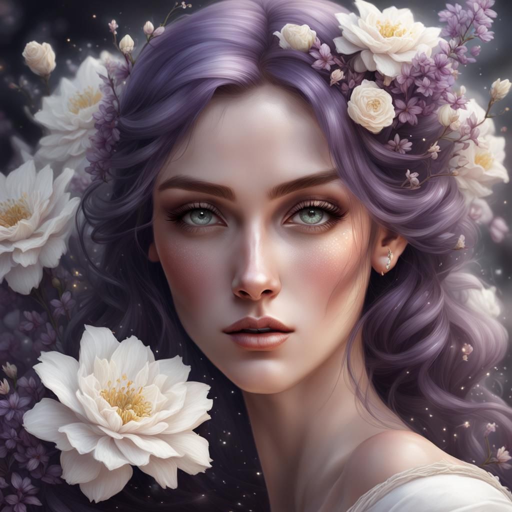 Cute Woman Portrait in Pastel Colors