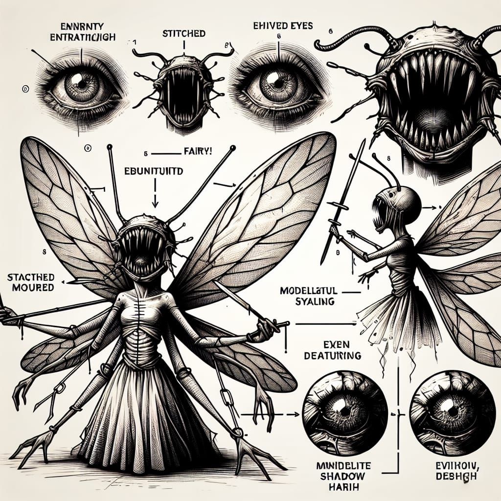 Eerie Insect Fairy Hybrid: Bound Horror