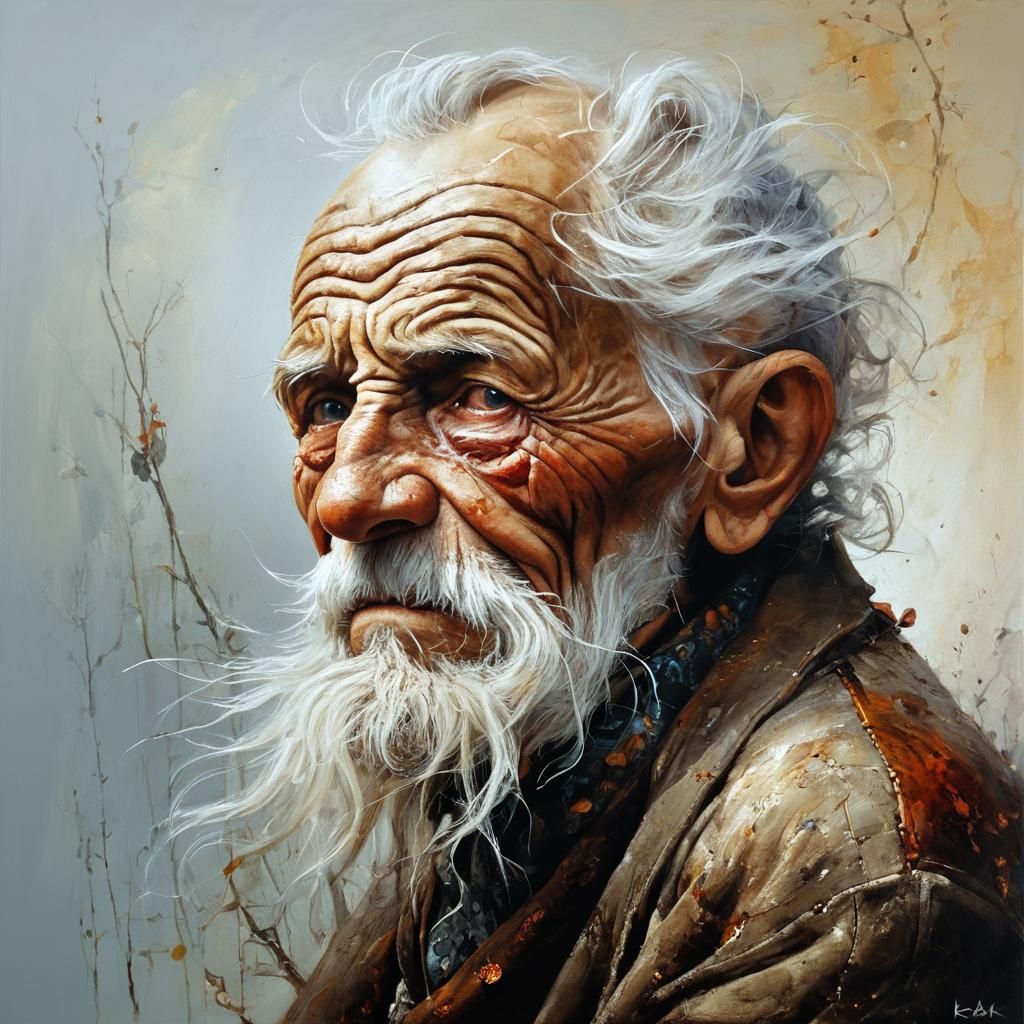 Surreal Portrait of an Extraordinary Old Man