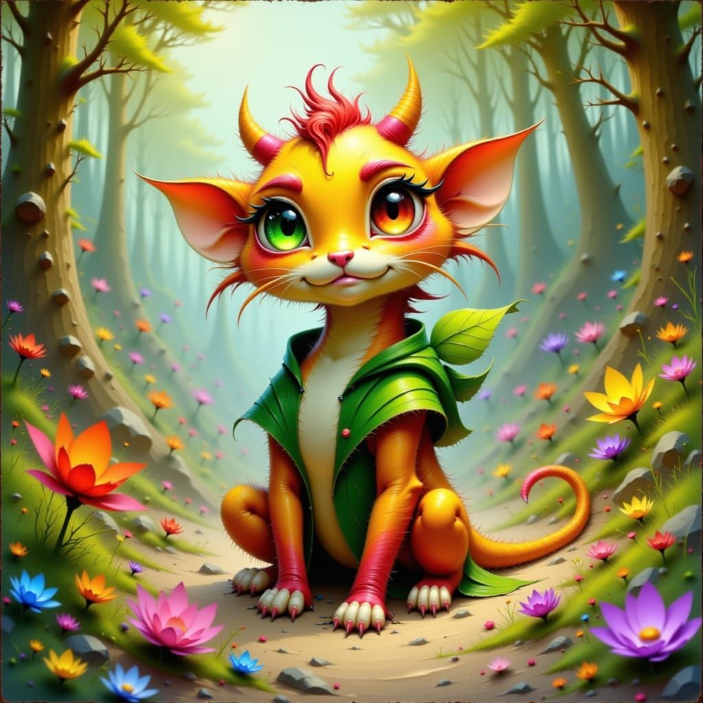 Iridescent Vortex Tunnel in Abstract Expressionist Style