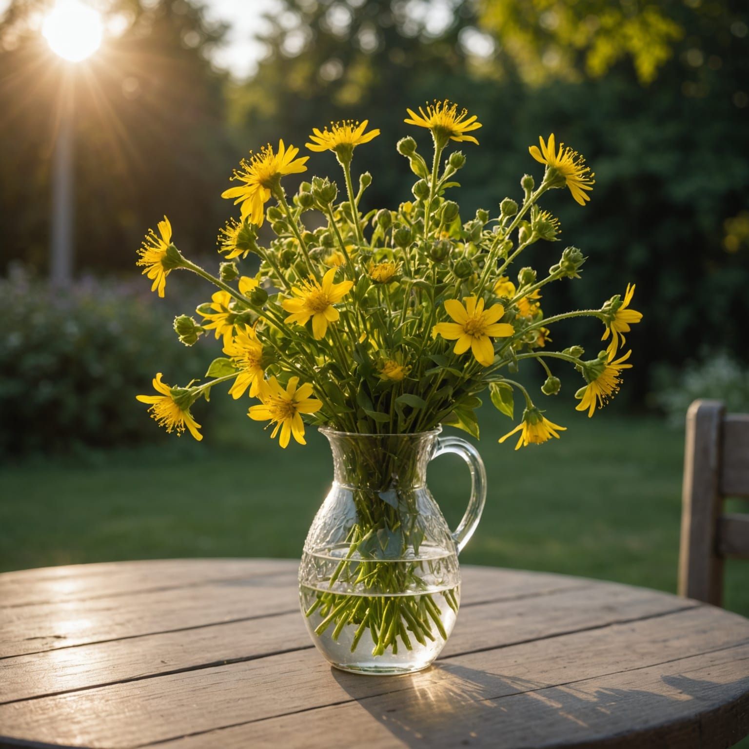 Sneeze Wort Bouquet in Morning Light