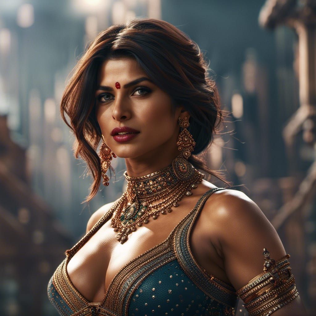 Priyanka Chopra: Detailed Matte Painting in 8k