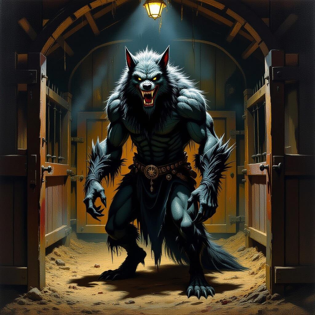 Sinister Werewolf Sivka-Burka In Opulent Stable