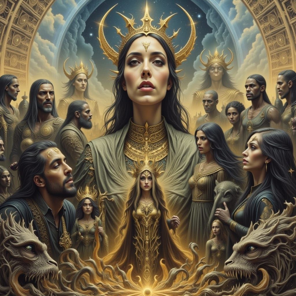 Epic Warriors of the Realm in Fantasy Battle