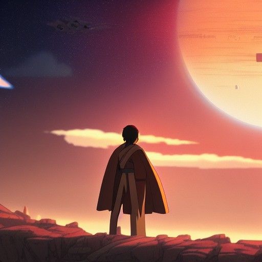 Star Wars in Studio Ghibli Anime Style