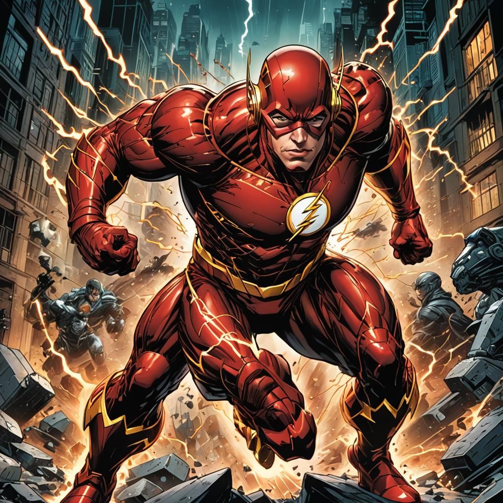 Dynamic Comic Book Art of the Flash