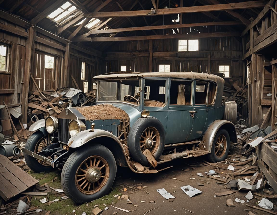 A barn find, a 1908 Rolls Royce Silver Ghost
