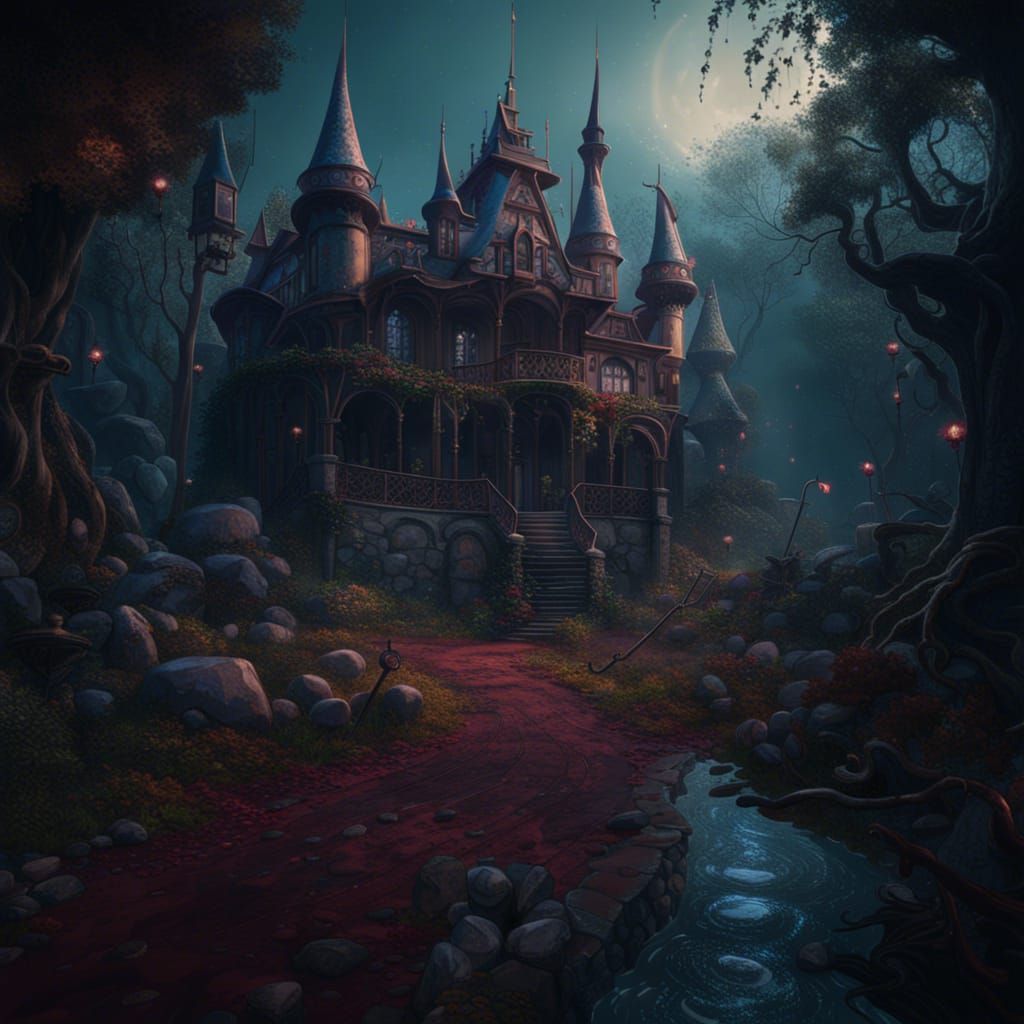 Disney Princess Horror: Detailed Matte Painting