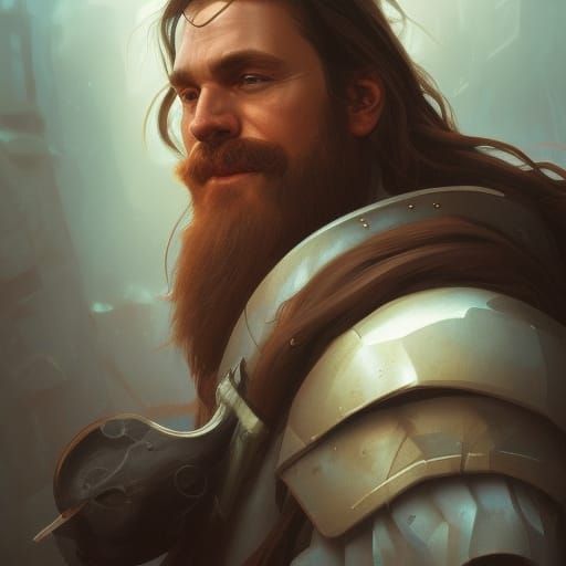 Detailed Portrait of Gimli in Hyperdetailed Style