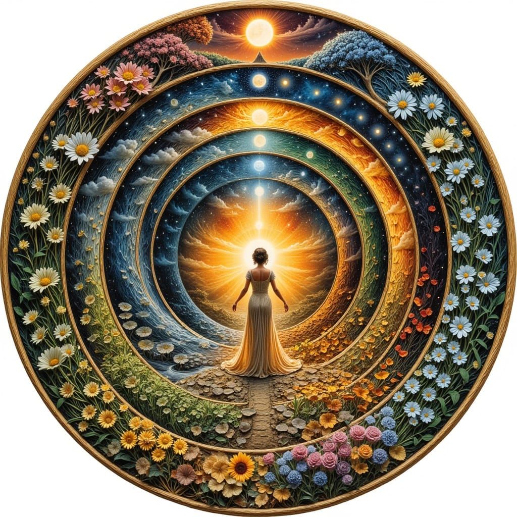 Life's Spiral: Stages of a Woman's Journey in Art