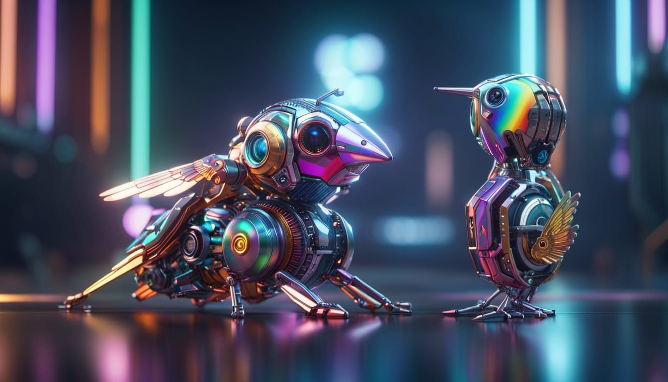 My cute robot pet Hummingbird #2