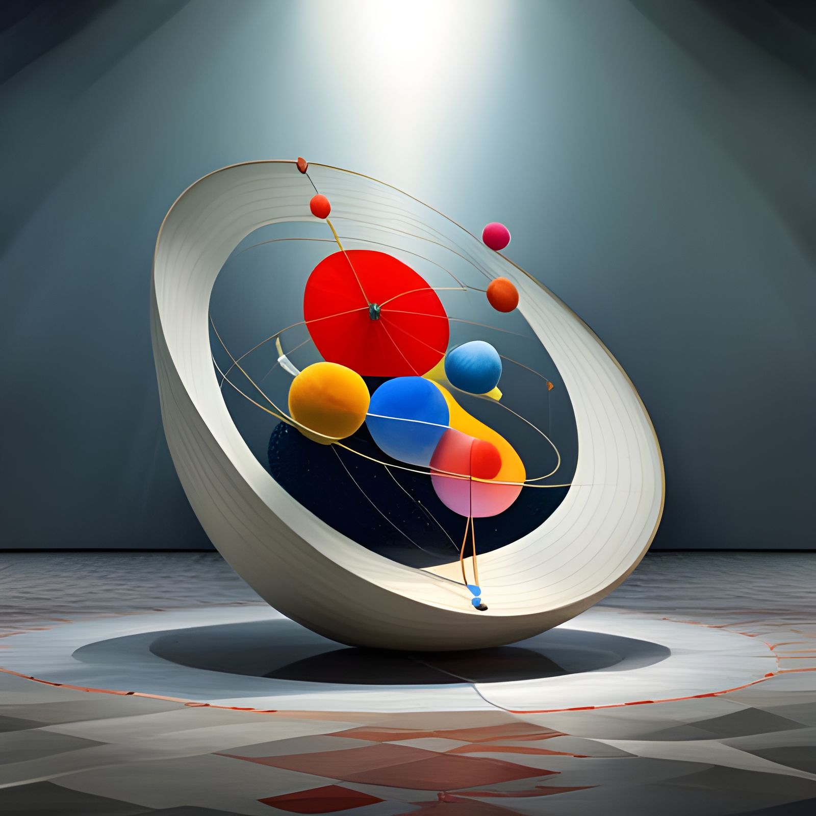 Dreamy Abstract Art with Celestial Cosmic Elements