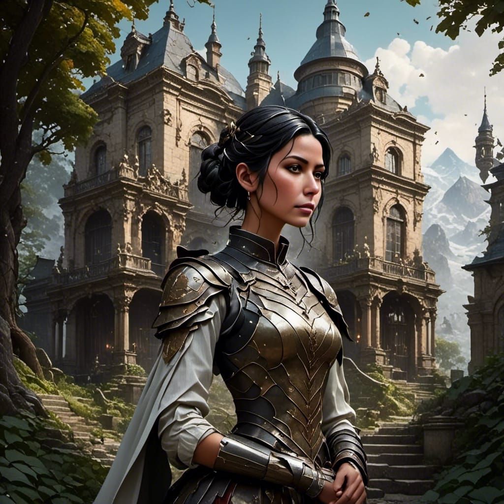 Fantastical Knights in Detailed Matte Painting