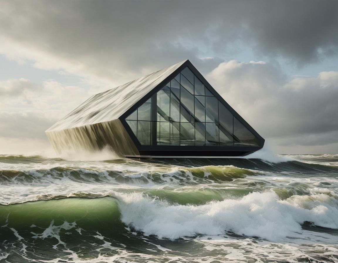 Abstract House Inspired by Fluid Art