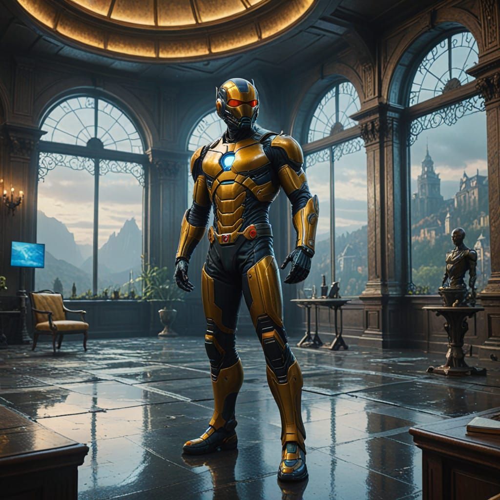 Hank Pym, Yellowjacket, in Epic Avengers Mansion