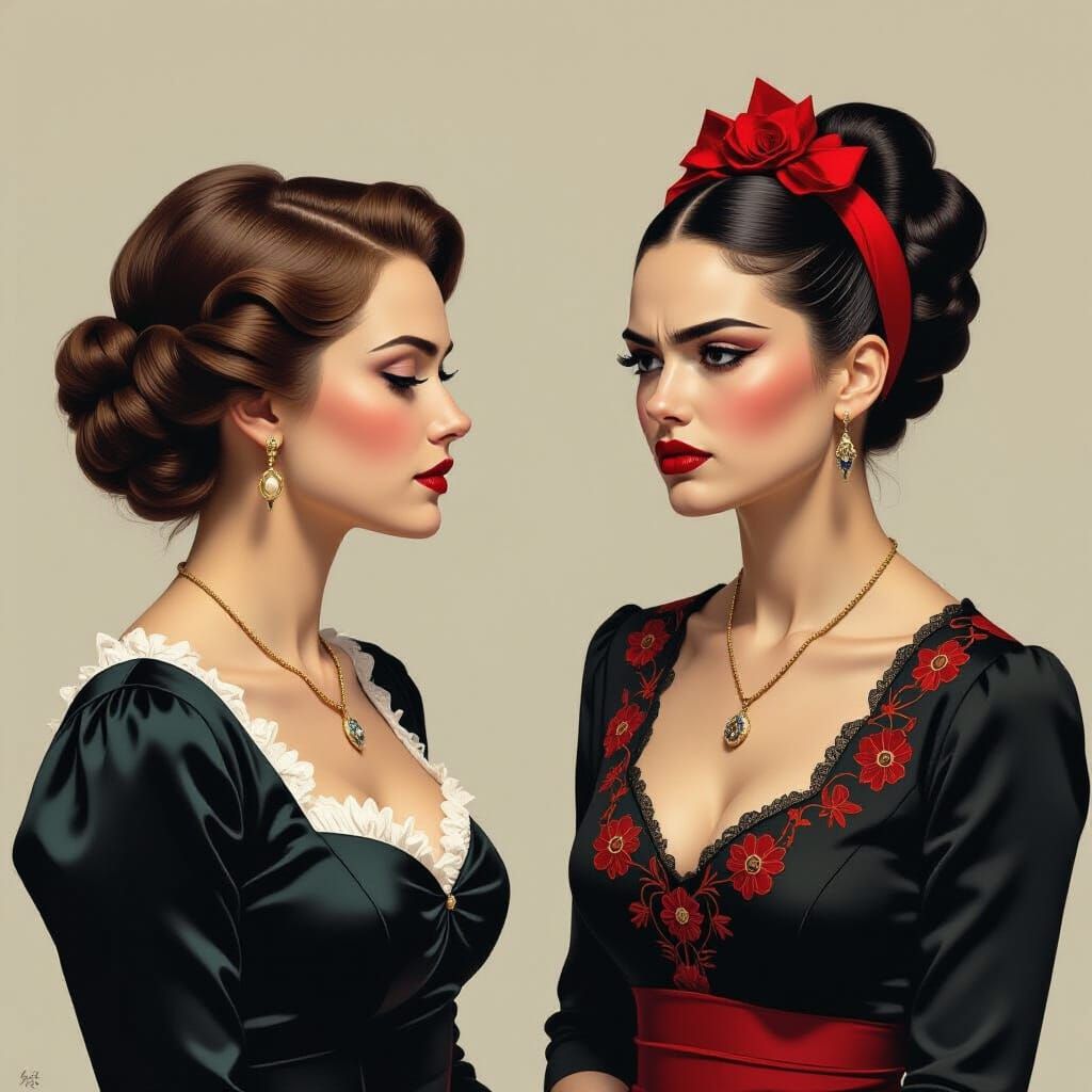 Contemplative Stare: A Caravaggio-esque Scene