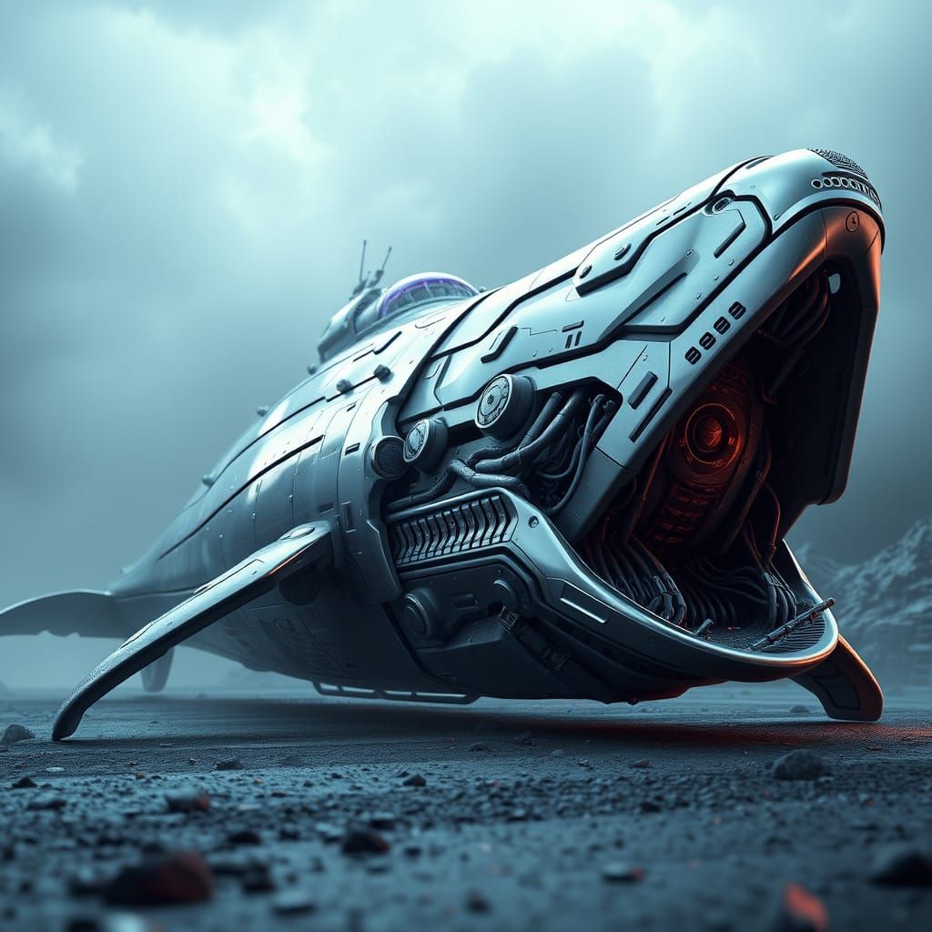 Epic Sci-Fi Whale: A Photorealistic Masterpiece of Polished ...