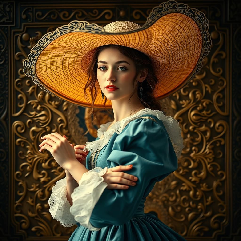 Renaissance Woman's Joyful Sadness in Dance