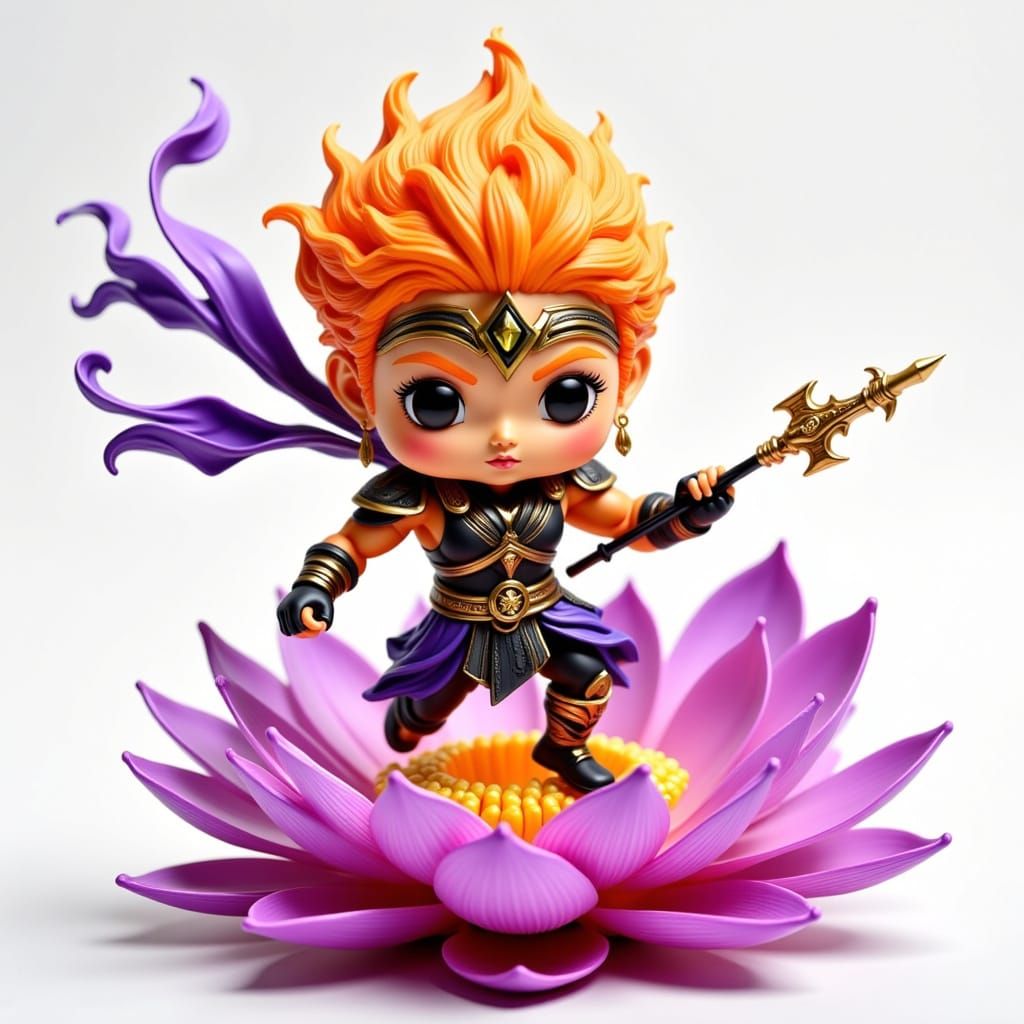 Nezha Lotus Bloom Funko Pop Figurine in 3D