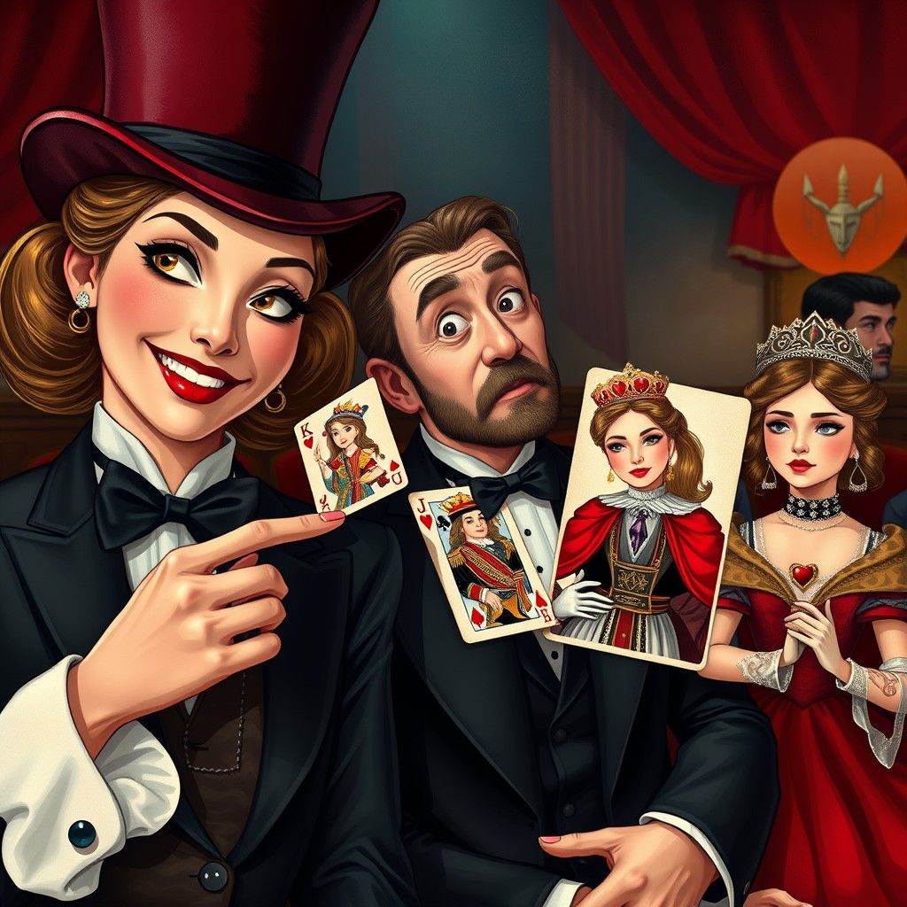 Magician's Whimsical Card Trick
