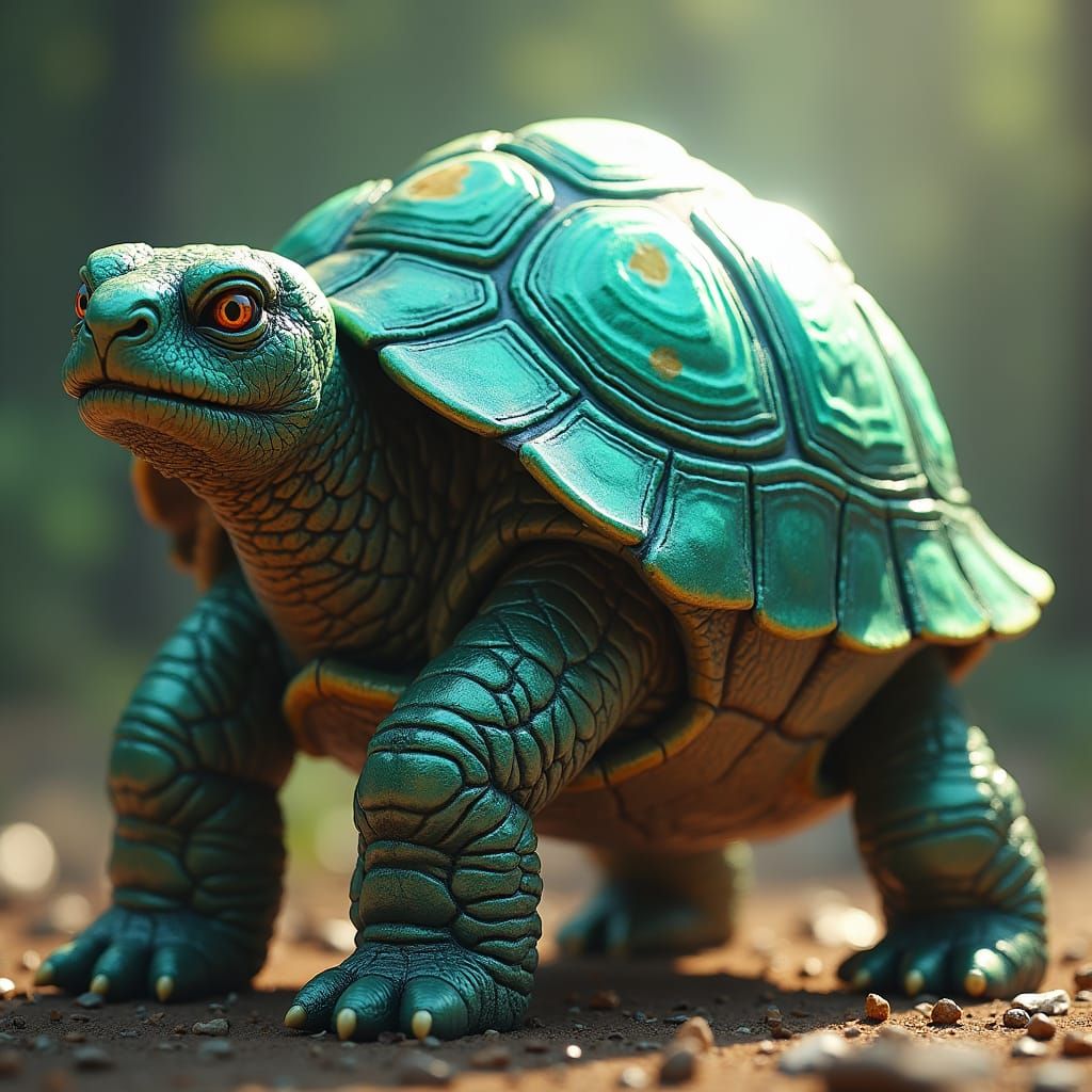 Tortle-Centaur Hybrid in High Fantasy Style