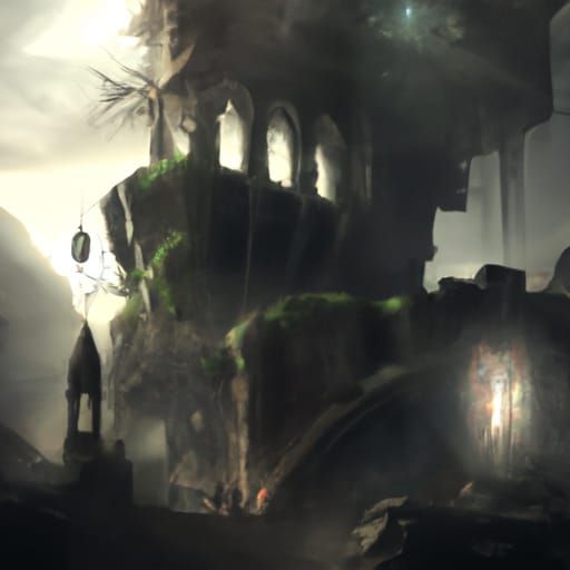 Dramatic Maximalist Digital Matte Painting