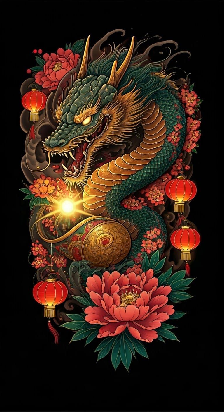 Majestic Snake Tattoo in Neo-Traditional Style