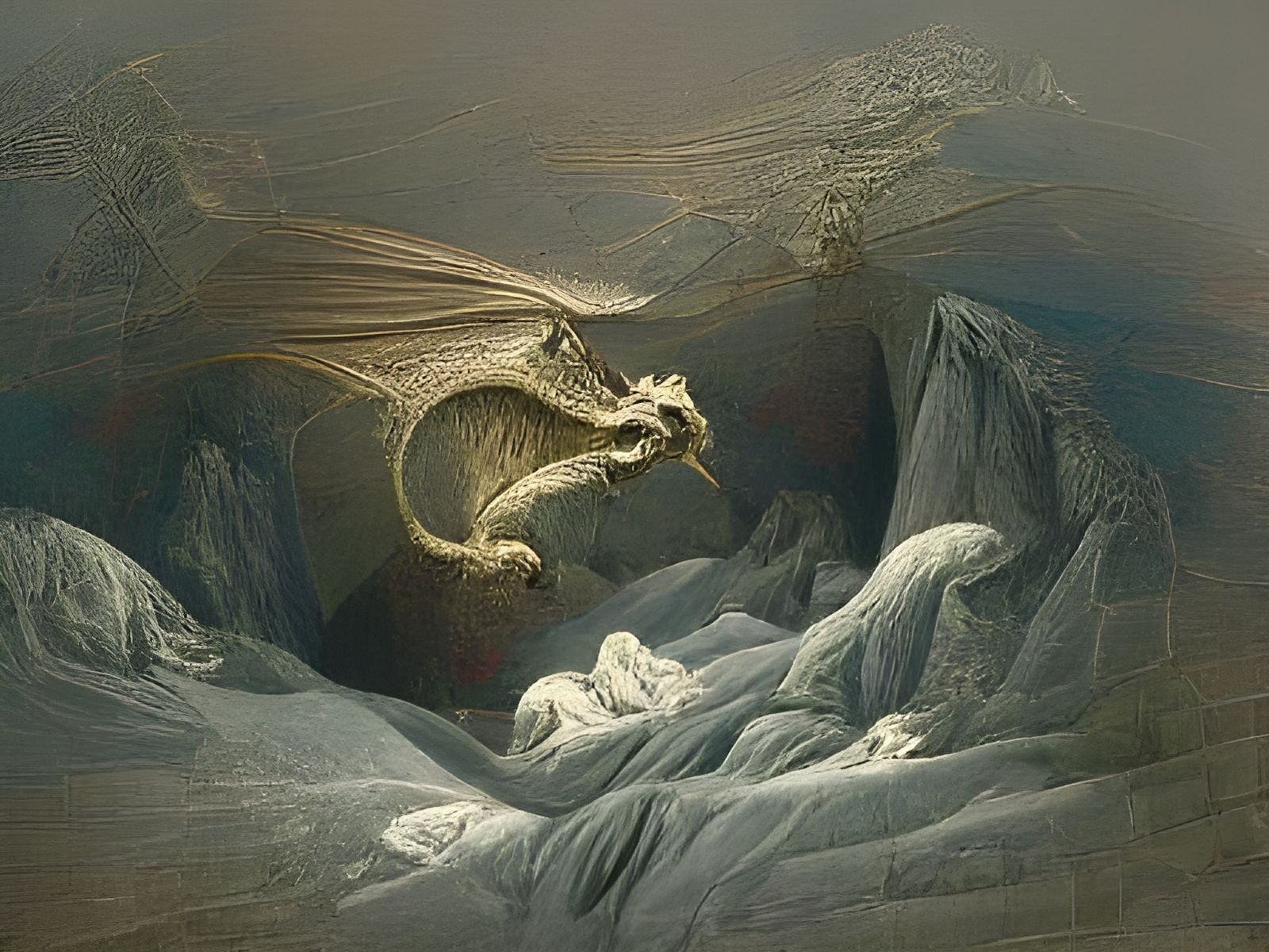 Dragons in Style of Gustave Doré