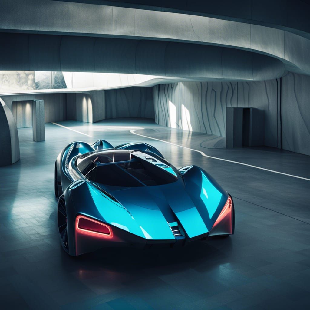 Futuristic Custom Sports Car: Concept Design