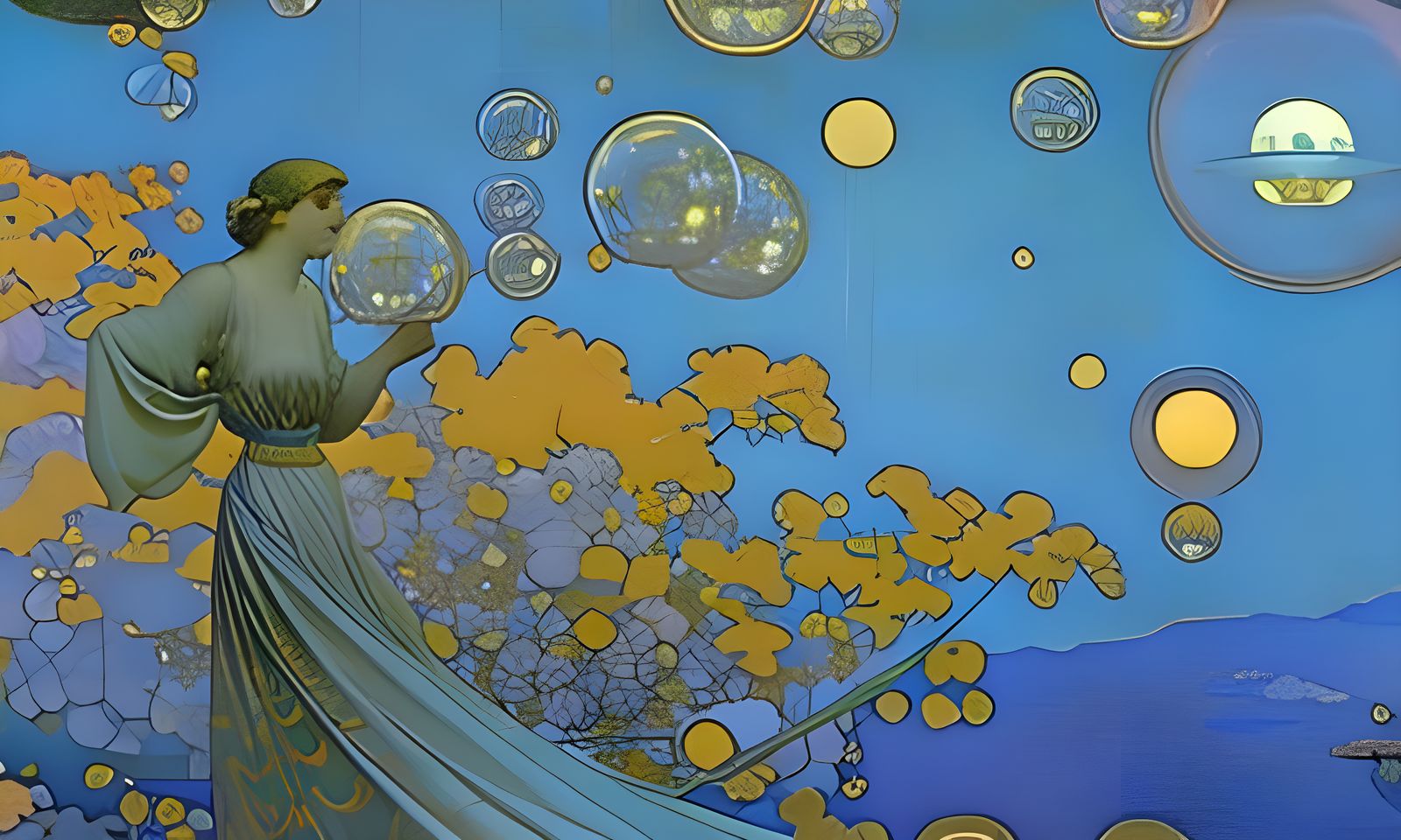 Humanity's Cosmic Escape: Art Nouveau and Psychedelic Vision...